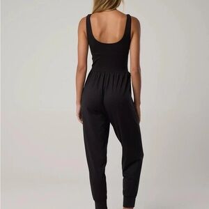 Aerie Black Sleeveless Jumpsuit